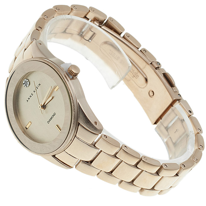 zegarek Anne Klein AK-1434CHGB złoty Bransoleta - miniatura 4