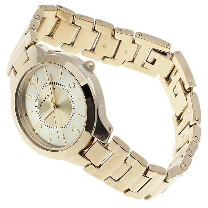 zegarek Anne Klein AK-1450CHGB złoty Bransoleta - miniatura 4
