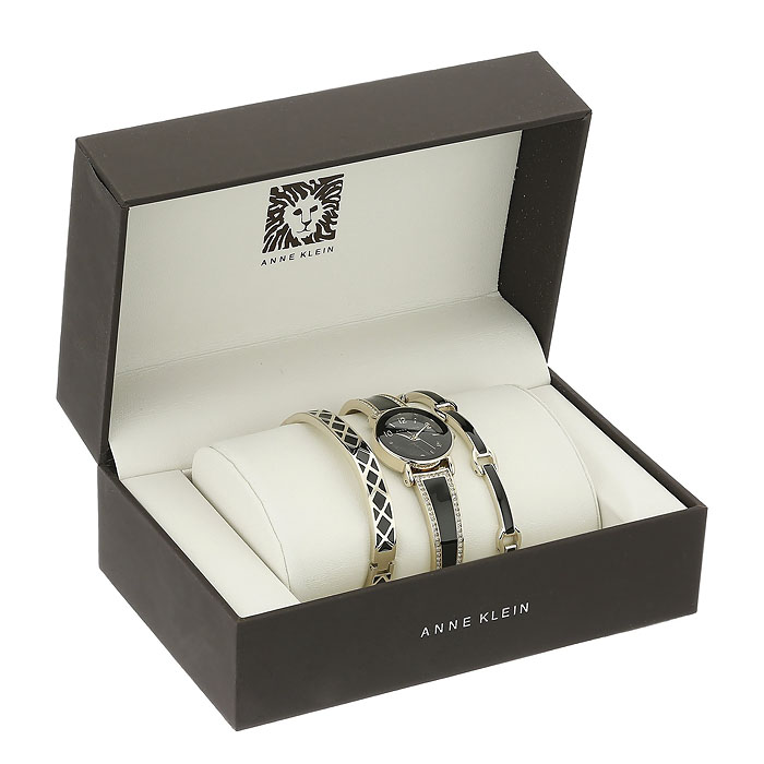 Anne Klein AK-2052BKST zegarek damski Bransoleta - miniatura 2