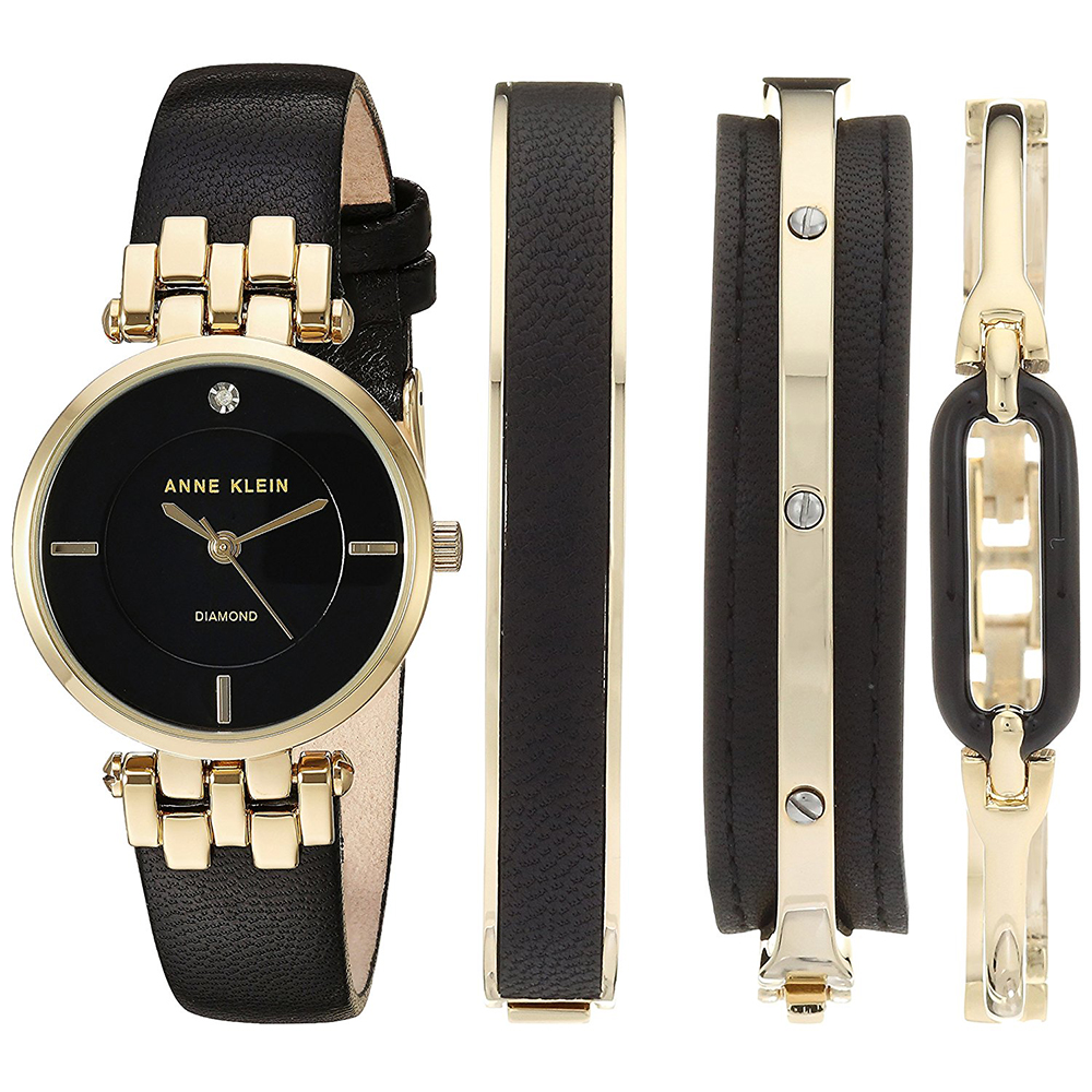 Anne Klein AK-2684BKST zegarek damski Pasek - miniatura 2