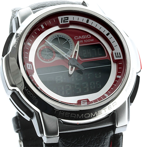 zegarek Casio AQF-102WL-4BVEF męski z termometr Analogowo - cyfrowe