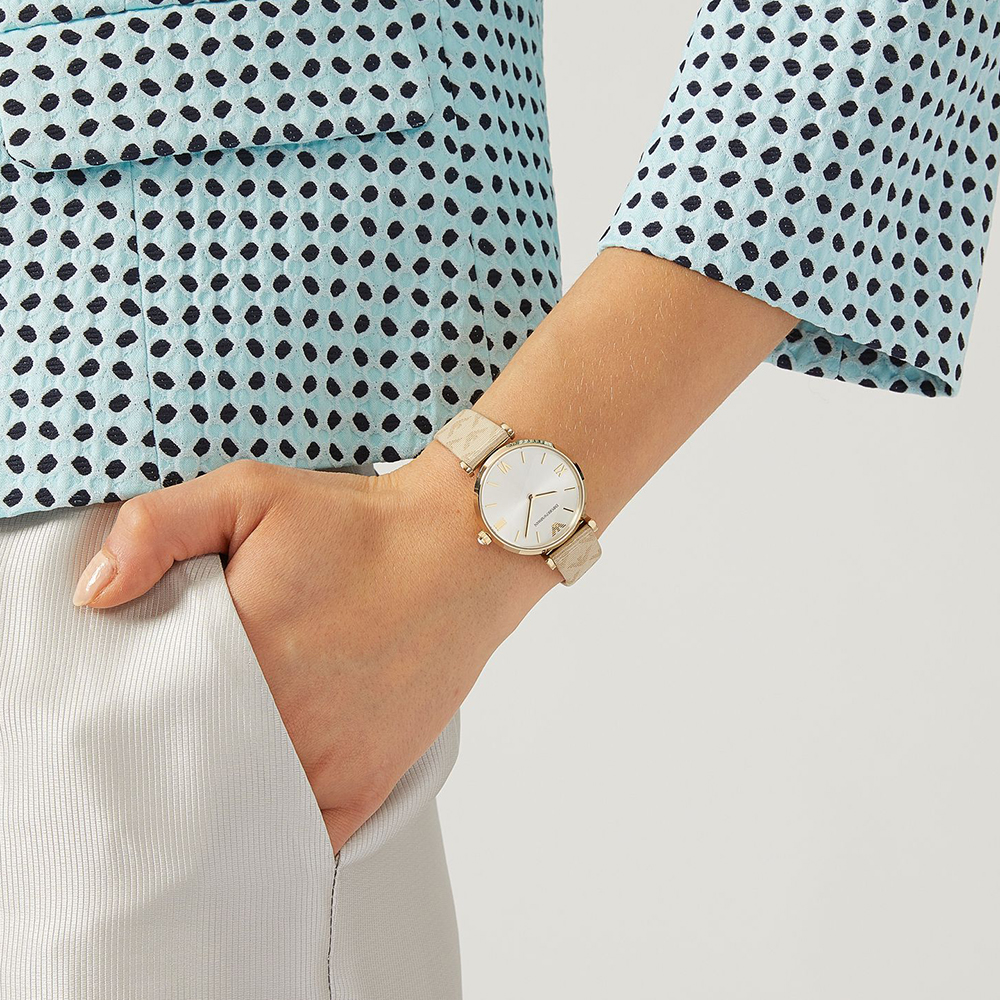 zegarek Emporio Armani AR11127 złoty Ladies - miniatura 4