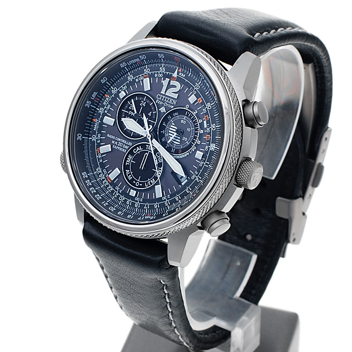 zegarek Citizen AS4050-01E męski z chronograf Radio Controlled - miniatura 3