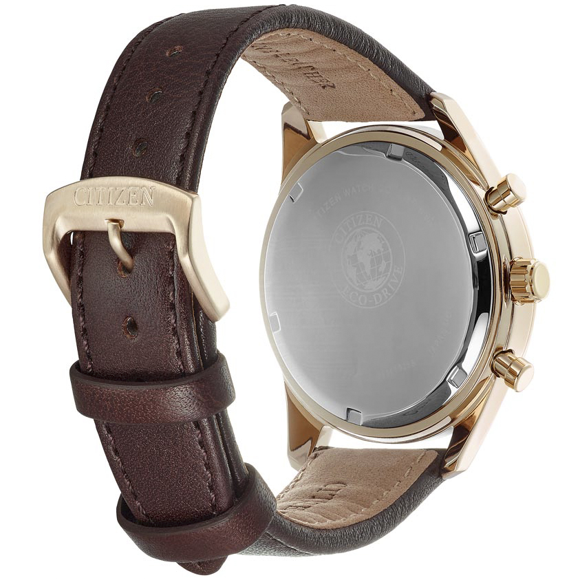 Citizen AT2393-17H Chrono klasyczny zegarek różowe złoto - miniatura 6