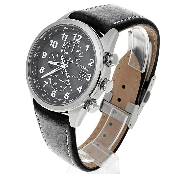 zegarek Citizen AT8011-04E męski z chronograf Radio Controlled - miniatura 3