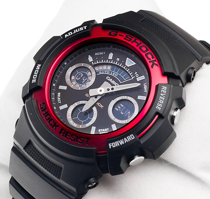 Casio AW-591-4AER Red Demon G-SHOCK Original sportowy zegarek czarny
