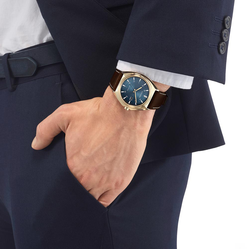Citizen AW1573-11L zegarek męski klasyczny Ecodrive pasek - miniatura 7