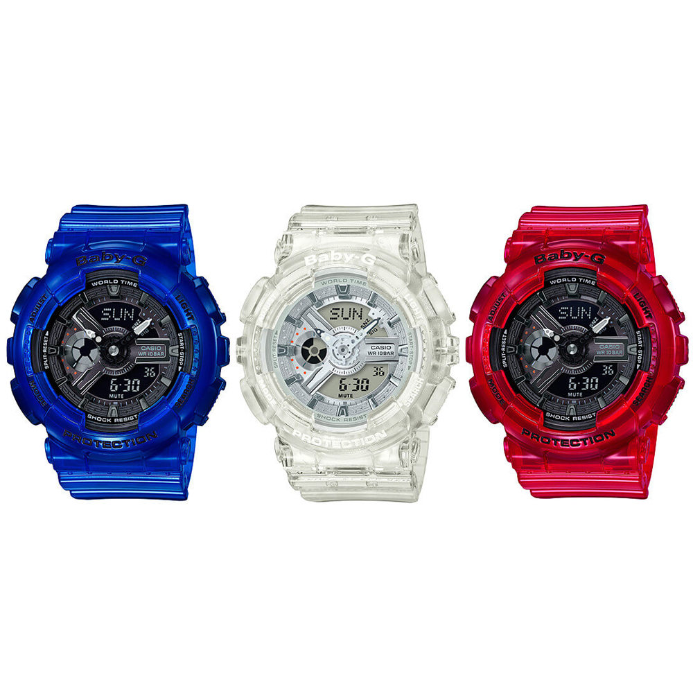 Casio BA-110CR-2AER Baby-G TANDEM SERIES zegarek damski sportowy mineralne - miniatura 8