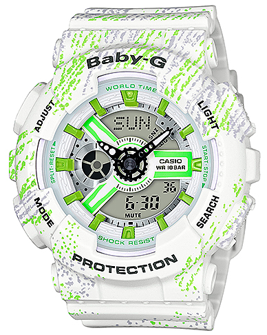 Baby-G Mist Texture Scratch Pattern BA-110TX-7AER