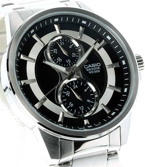 Casio BEM-304D-1AVEF męski zegarek Beside bransoleta - miniatura 2