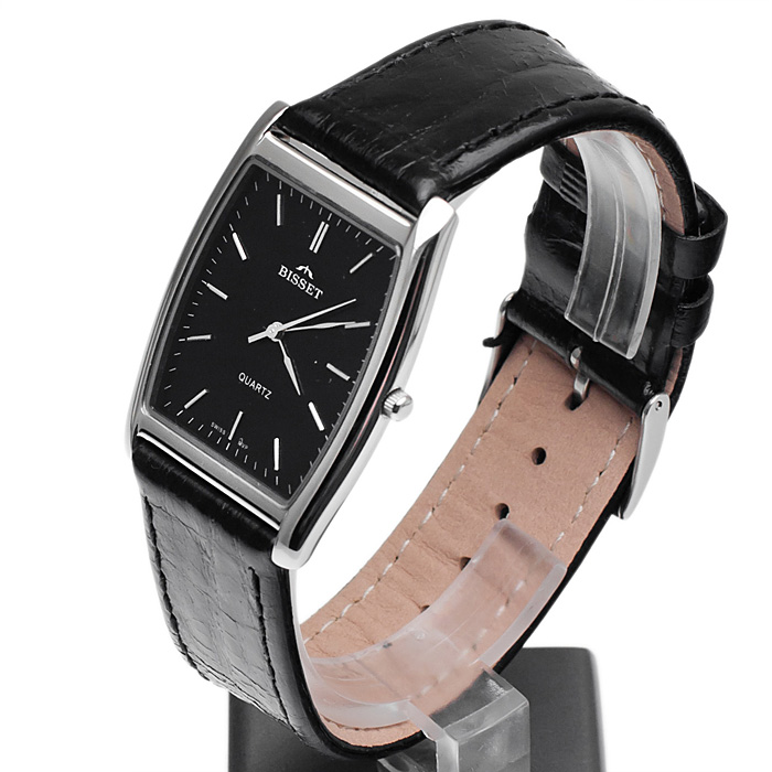 Bisset BS1363BLACK męski zegarek Klasyczne pasek - miniatura 3