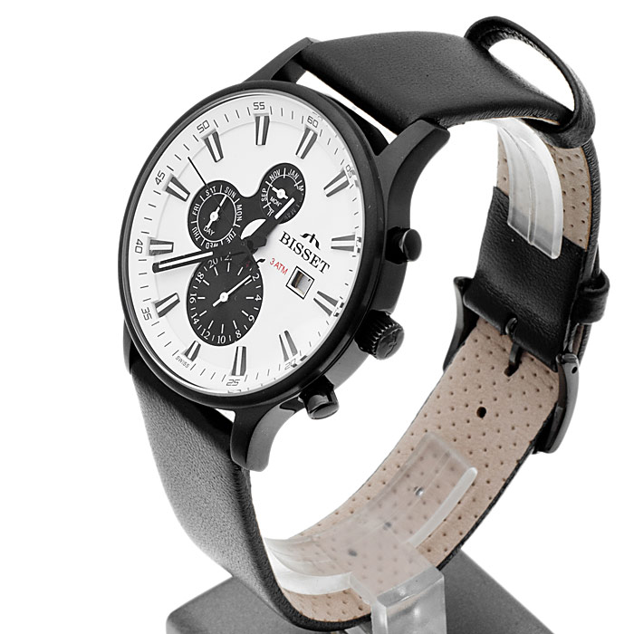 zegarek Bisset BSCC24W męski z chronograf Wielofunkcyjne - miniatura 3