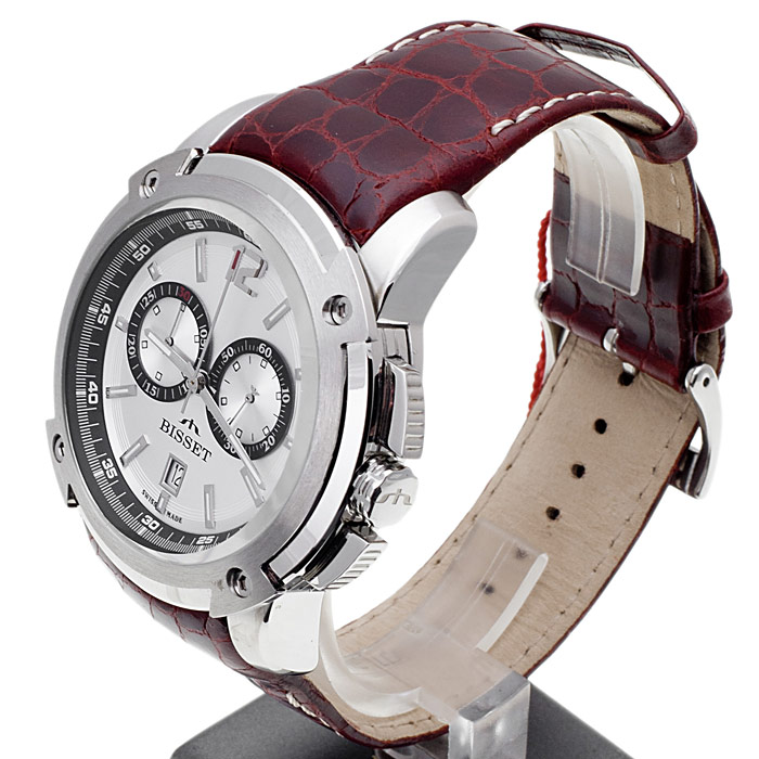 zegarek Bisset BSCC72S męski z chronograf Sportowe - miniatura 3