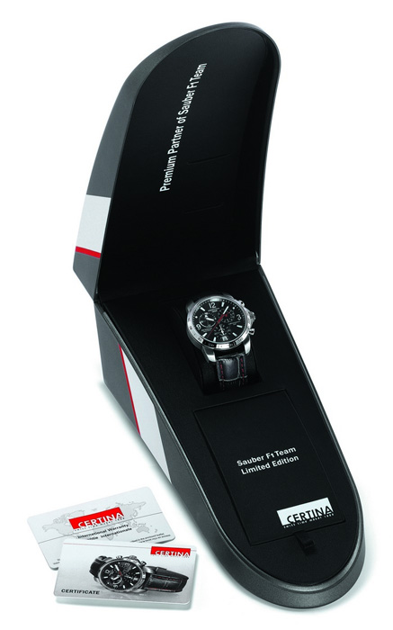 zegarek Certina C001.639.16.087.10 Sauber F1 Team Limited Edition męski z chronograf DS Podium - miniatura 3
