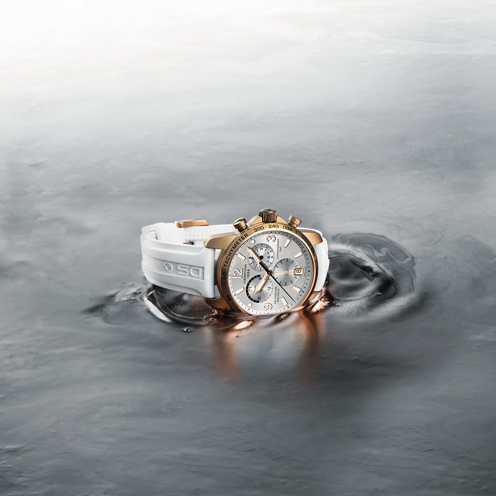 zegarek Certina C001.639.97.037.01 DS Podium Chronograph GMT Aluminium męski z chronograf DS Podium - miniatura 3