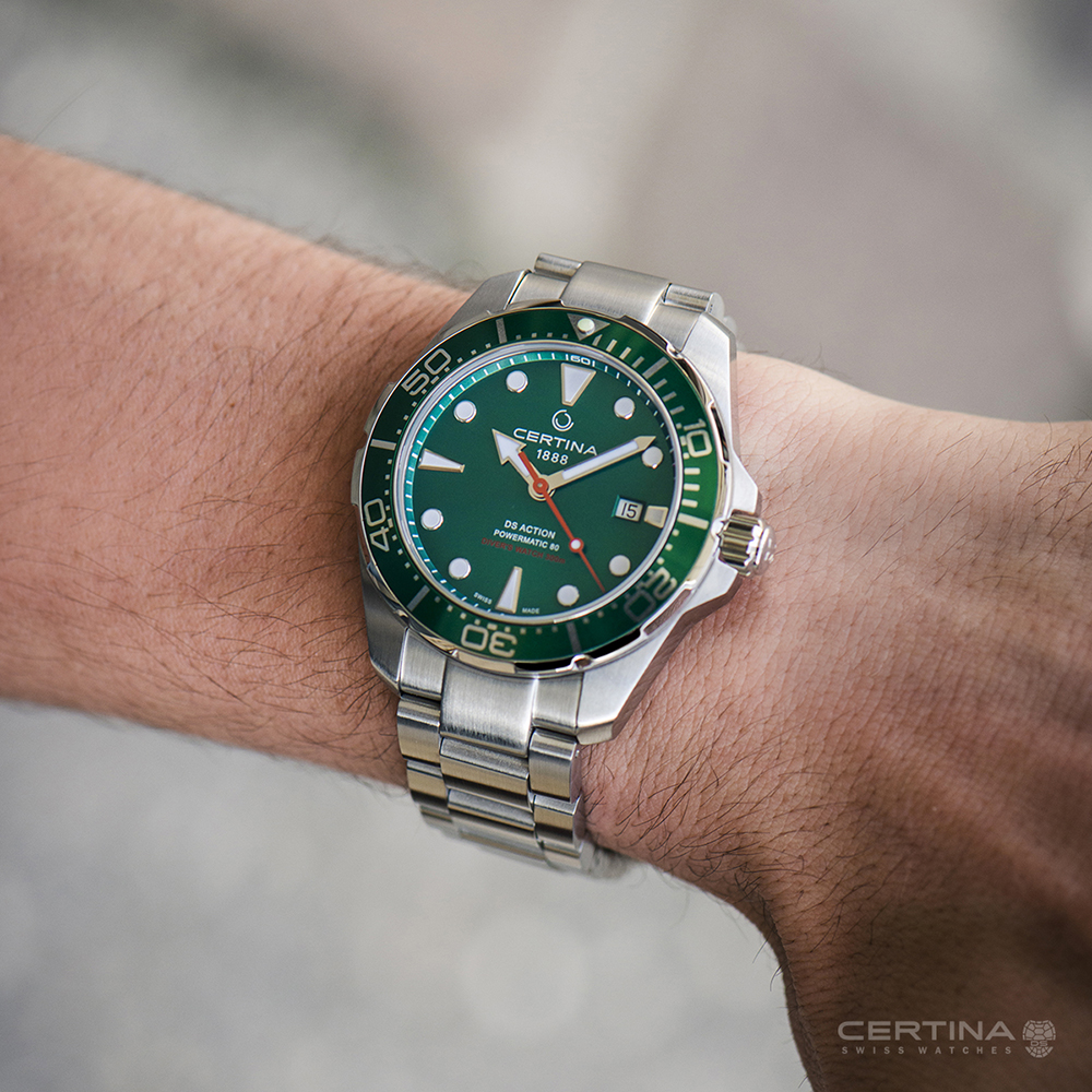Certina C032.407.11.091.00 DS Action Diver Automatic DS Action sportowy zegarek srebrny - miniatura 5