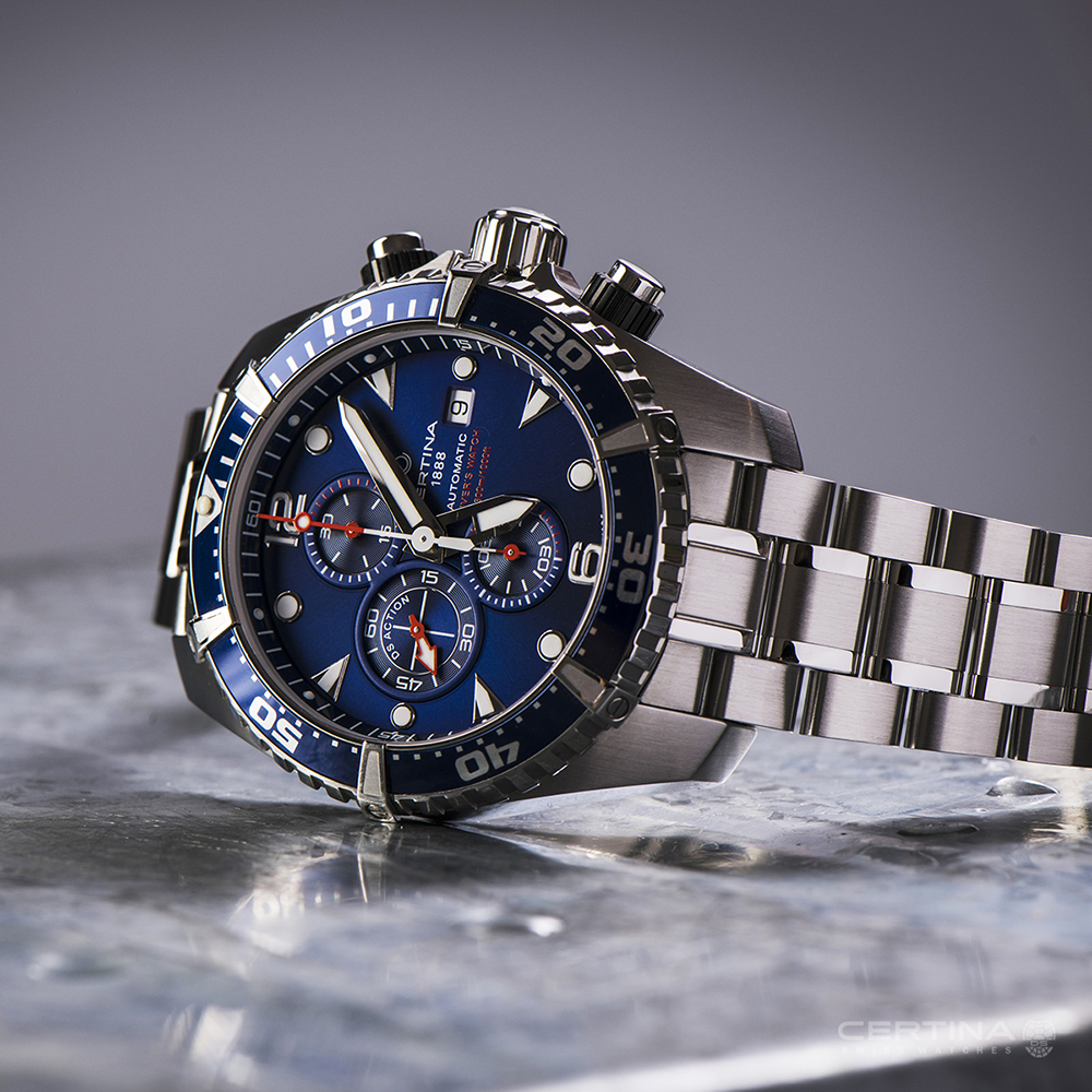 Certina C032.427.11.041.00 DS Action DS Action Diver Chronograph Automatic zegarek męski sportowy szafirowe - miniatura 5