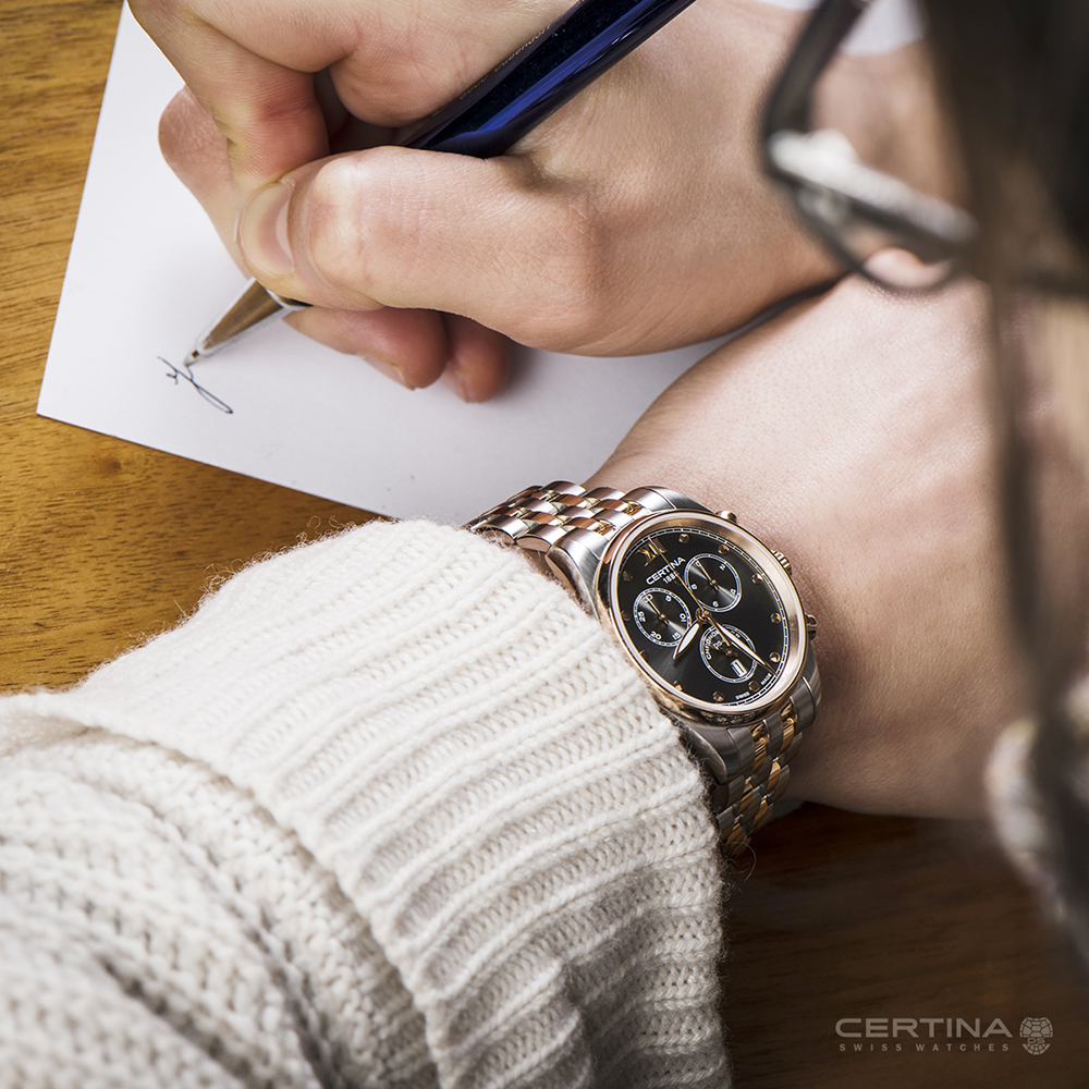 Certina C033.234.22.088.00 zegarek damski elegancki DS-8 bransoleta