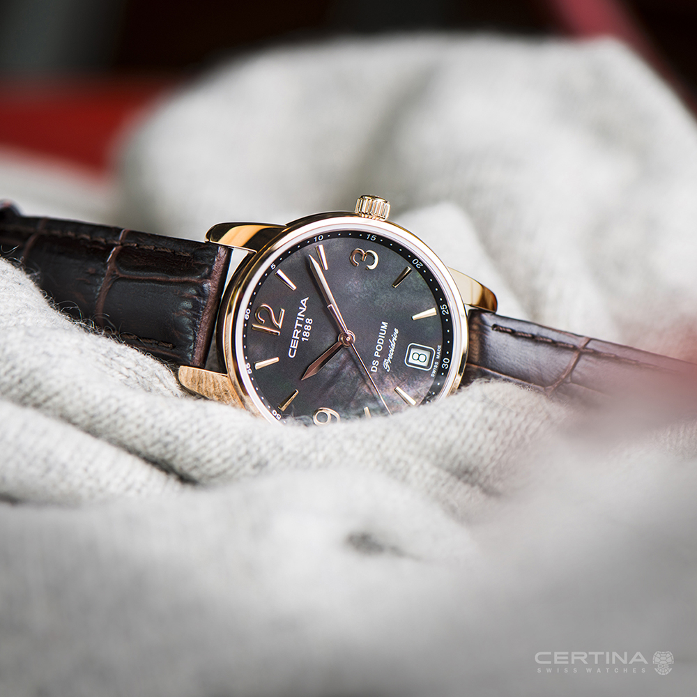 Certina C034.210.36.127.00 DS Podium Lady DS Podium Lady 33mm zegarek damski klasyczny szafirowe - miniatura 5