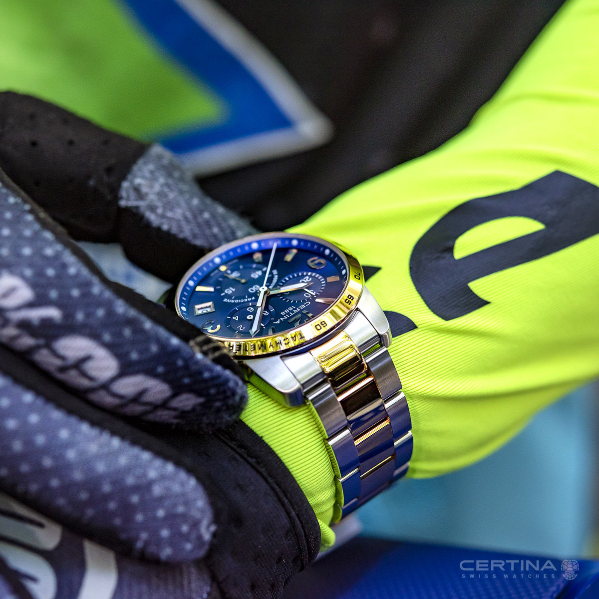 zegarek Certina C034.417.22.047.00 DS Podium Chronograph 1/10 sec męski z tachometr DS Podium - miniatura 3
