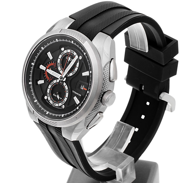 zegarek Citizen CA0200-03E męski z chronograf Titanium - miniatura 3