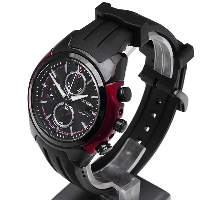 Citizen CA0287-05E zegarek czarny sportowy Chrono pasek - miniatura 3
