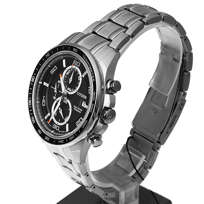 zegarek Citizen CA0340-55E męski z tachometr Titanium - miniatura 3