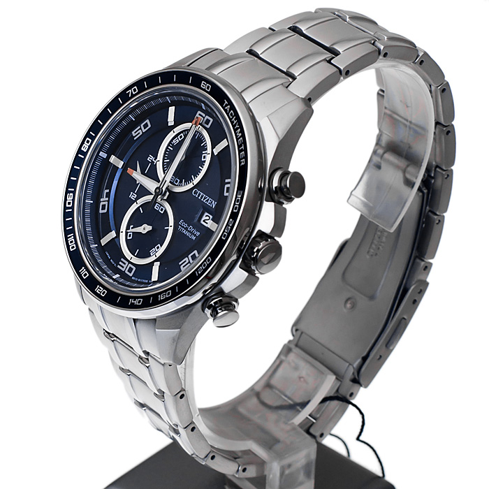 zegarek Citizen CA0345-51L męski z tachometr Titanium - miniatura 3