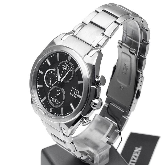 Citizen CA0350-51E zegarek srebrny klasyczny Titanium bransoleta - miniatura 3