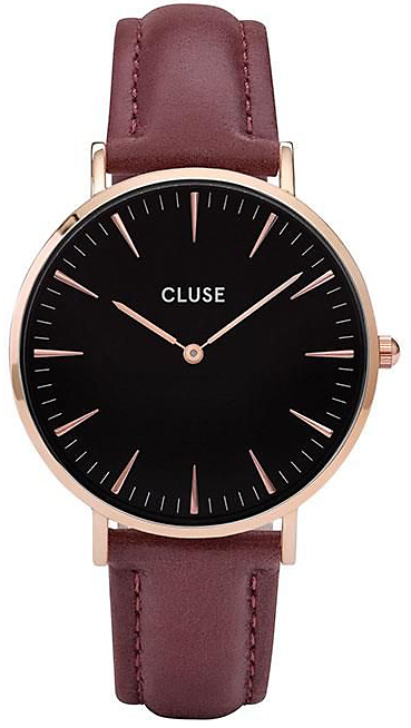 Cluse Rose Gold Black Marsala CL18020