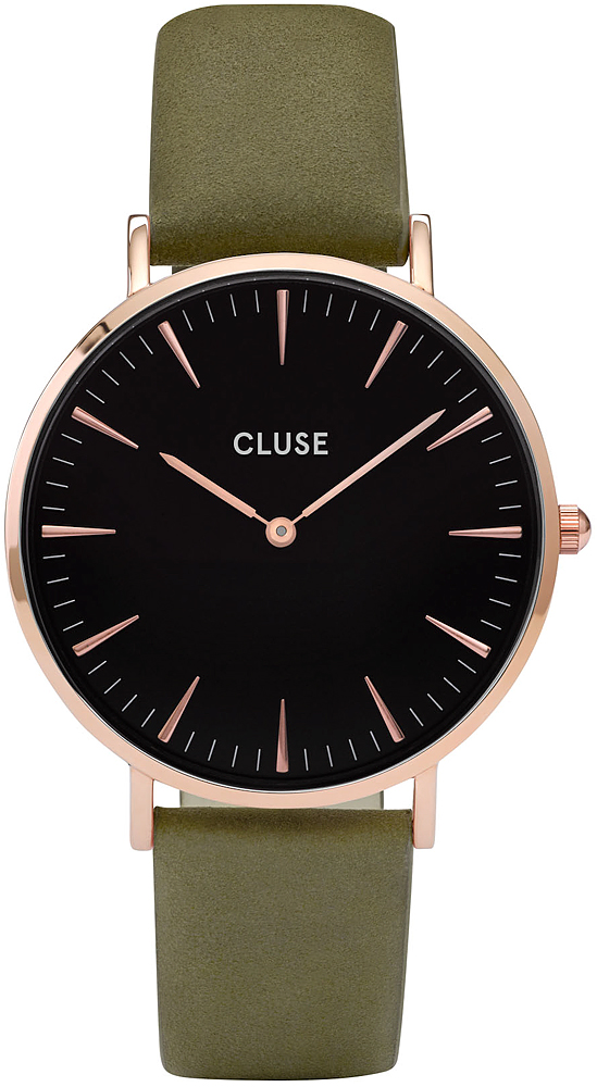 Cluse Rose Gold Black/Olive Green CL18024