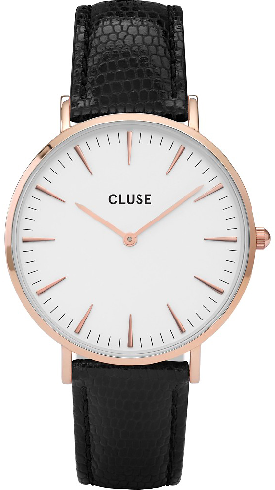 Cluse Rose Gold White/Lizard Black CL18037