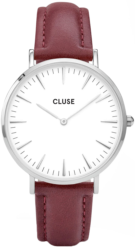 Cluse Silver White/Marsala CL18217