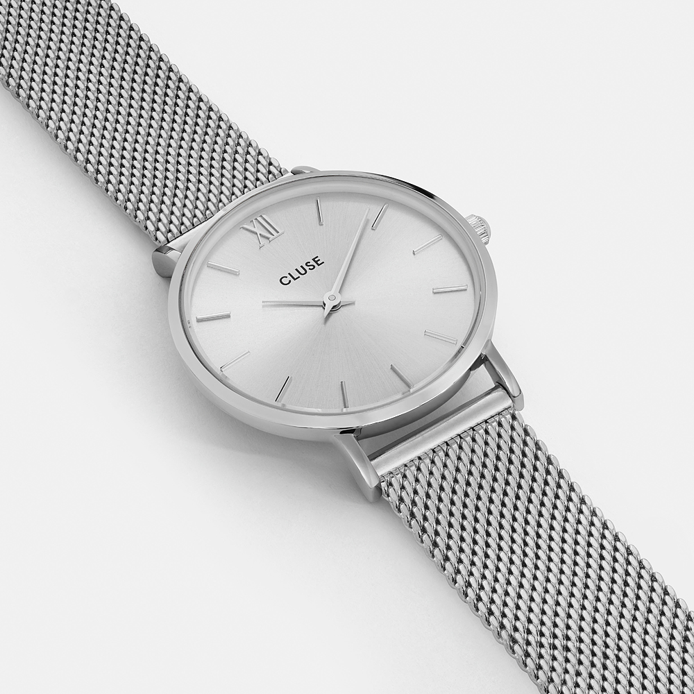 zegarek Cluse CL30023 srebrny Minuit