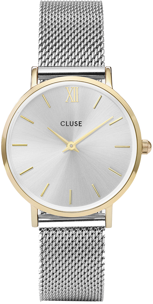 Cluse CL30024 Minuit Mesh Gold Silver