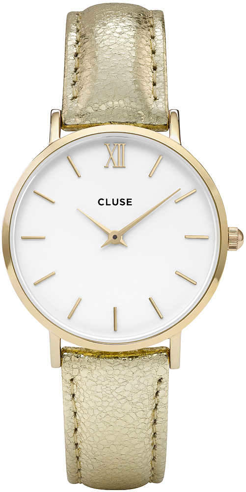 Cluse pasek Gold White/Gold Metallic CL30036