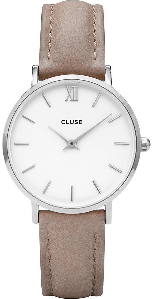 Cluse Silver White/Hazelnut CL30044