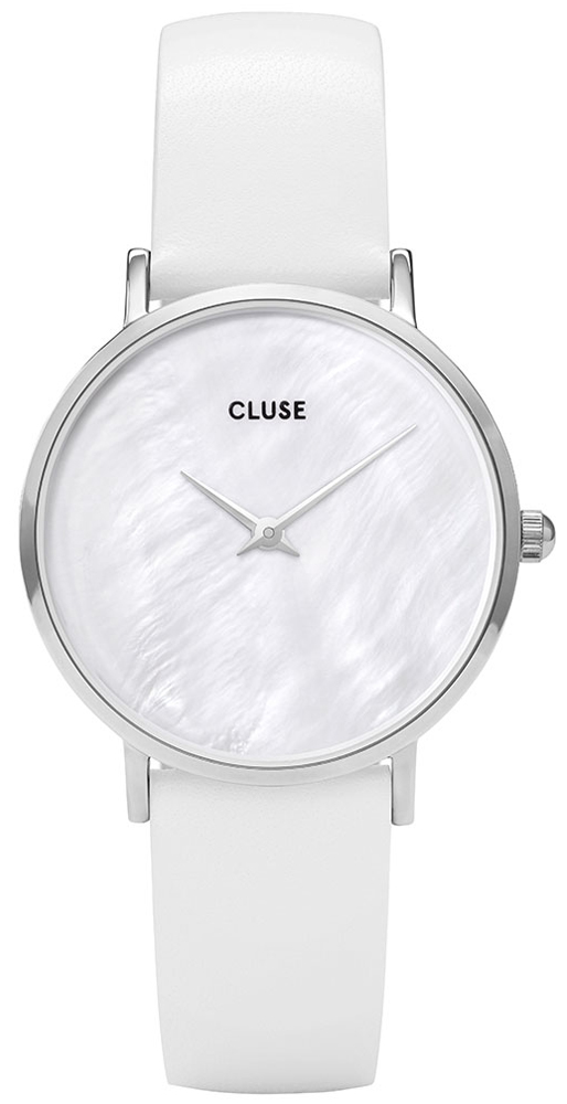 Cluse CL30060 Minuit La Perle Silver White Pearl/White