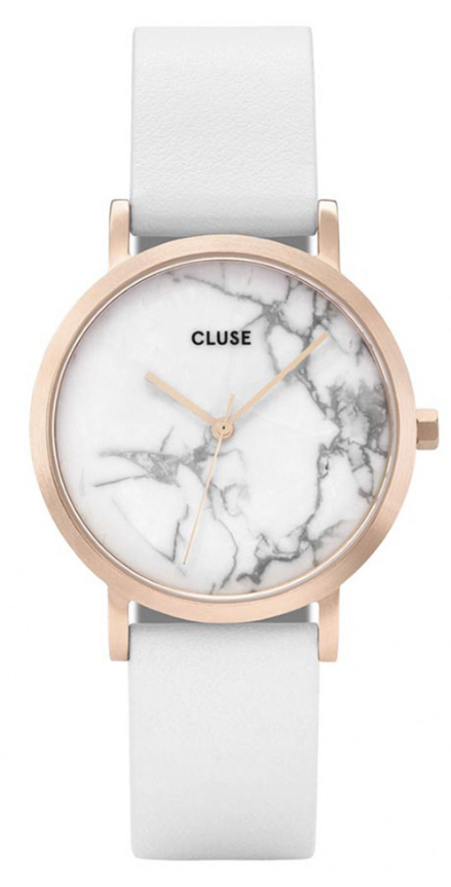 Cluse Rose Gold White Marble/White  CL40010