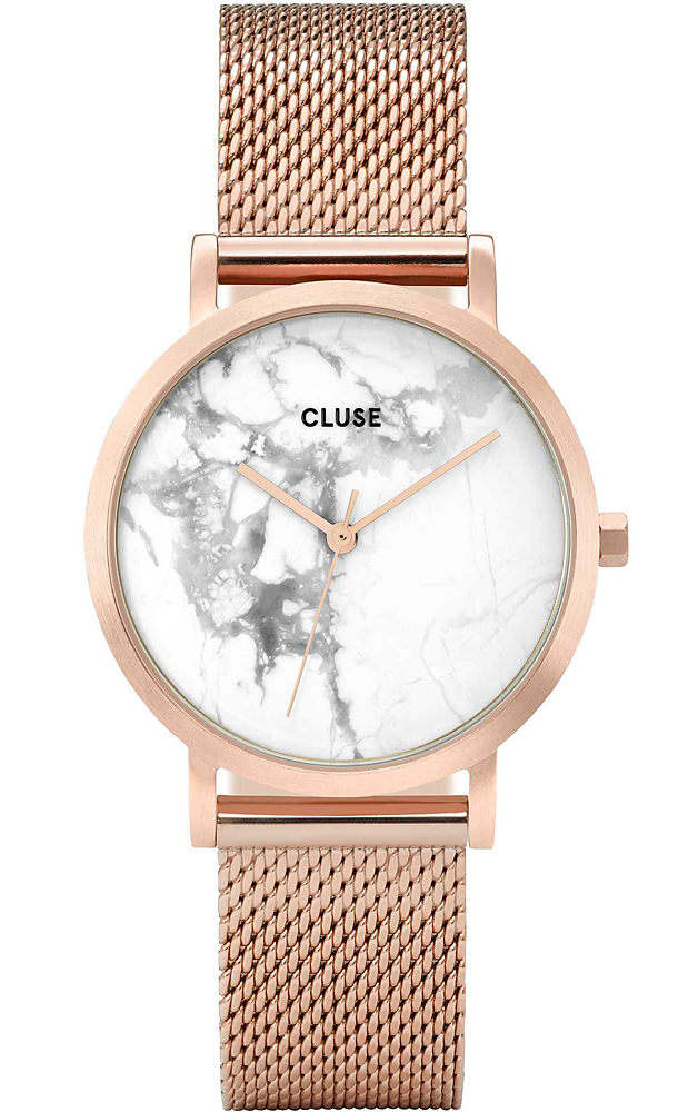 Cluse Petite Mesh Rose Gold/White Marble CL40107