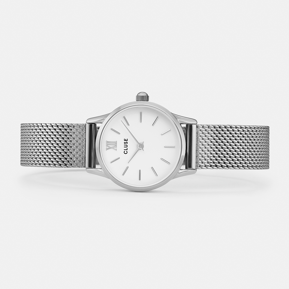Cluse CW0101206003 La Vedette Mesh Silver White zegarek damski klasyczny mineralne - miniatura 6
