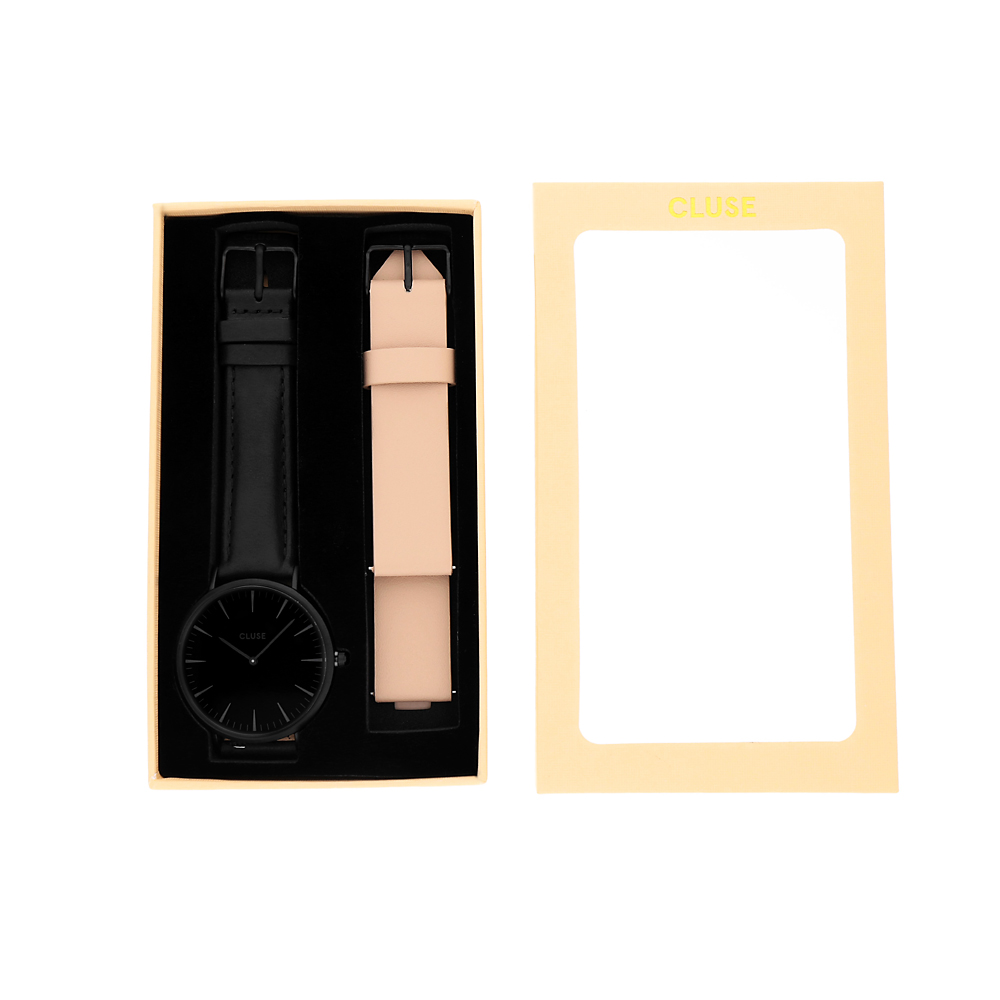 zegarek Cluse CLA002 kwarcowy damski La Boheme Full Black + Nude Strap - miniatura 6
