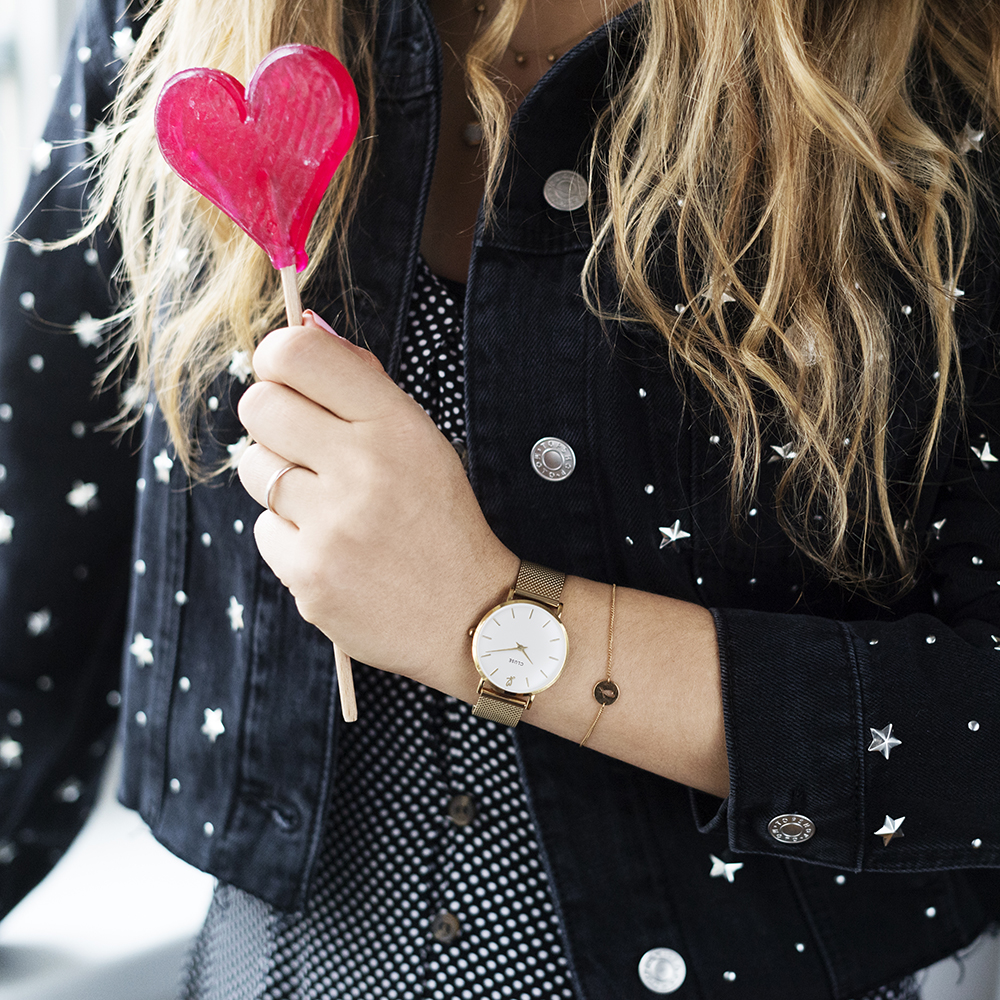 Cluse CLG012 Minuit Heart Gold Mesh - miniatura 2