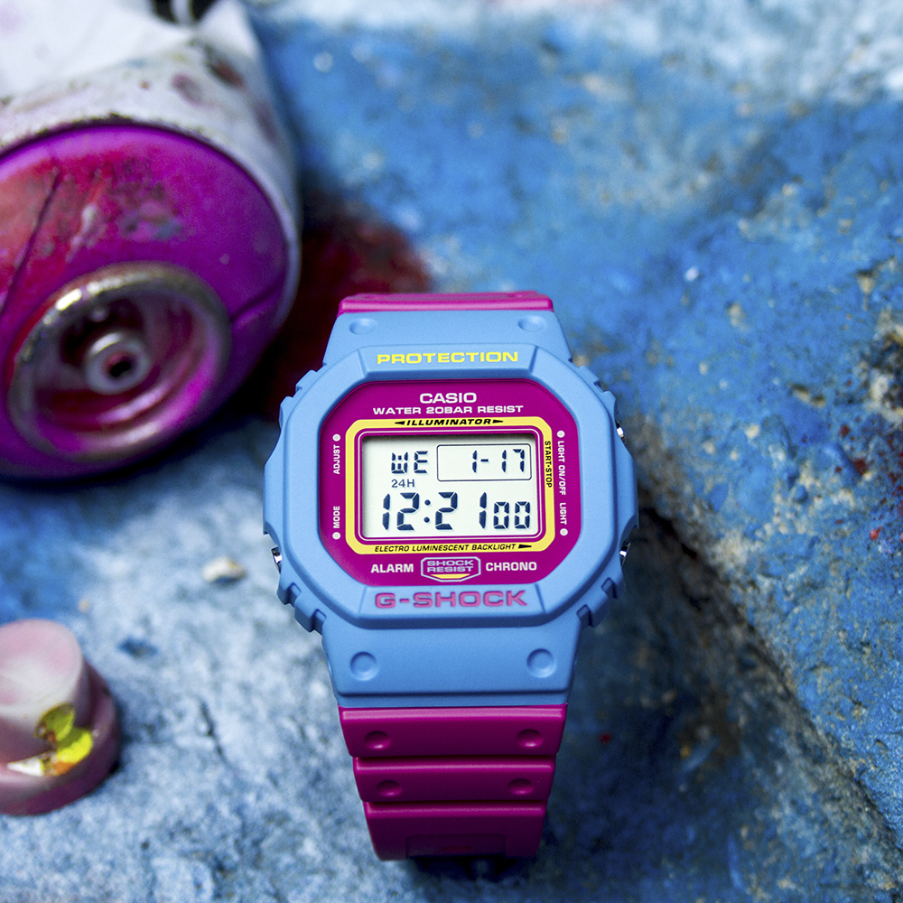 G-Shock DW-5600TB-4BER G-SHOCK Specials sportowy zegarek niebieski - miniatura 6