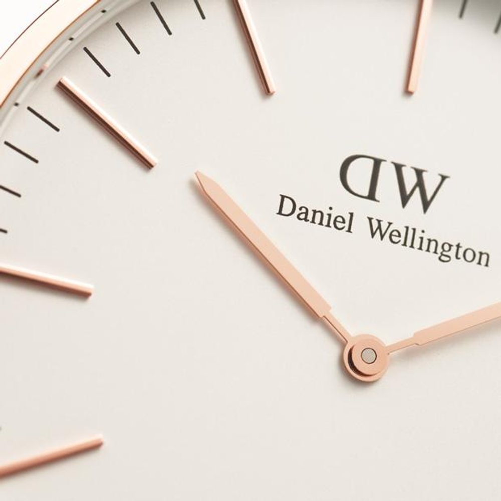 Daniel Wellington DW00100109 Durham Classic klasyczny zegarek różowe złoto - miniatura 6