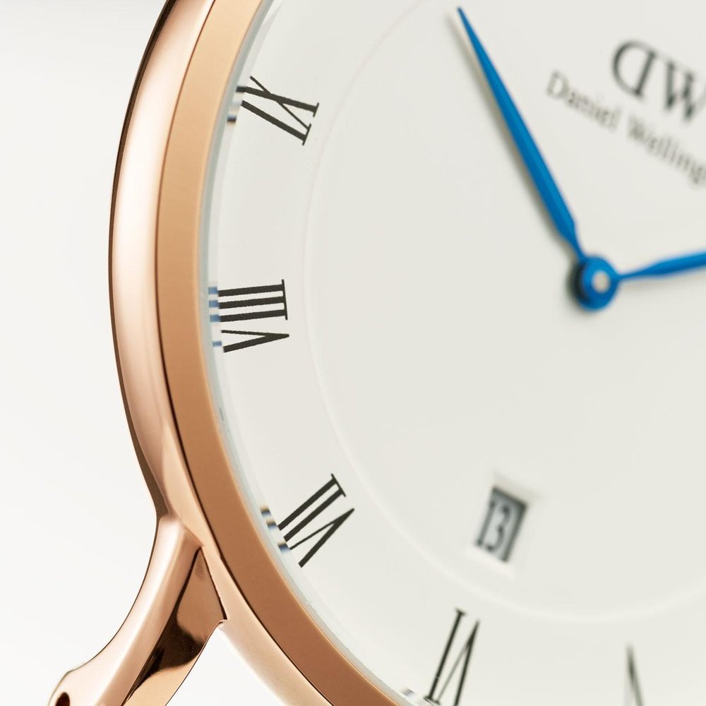 Daniel Wellington DW00100115 Durham Dapper klasyczny zegarek różowe złoto - miniatura 6