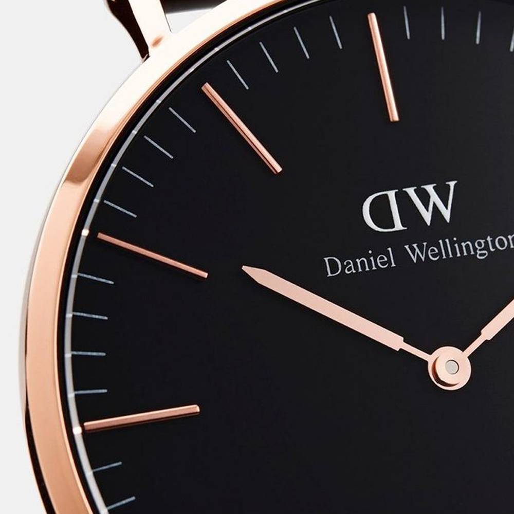 Daniel Wellington DW00100138 Classic Durham Rose Gold zegarek damski klasyczny mineralne - miniatura 5