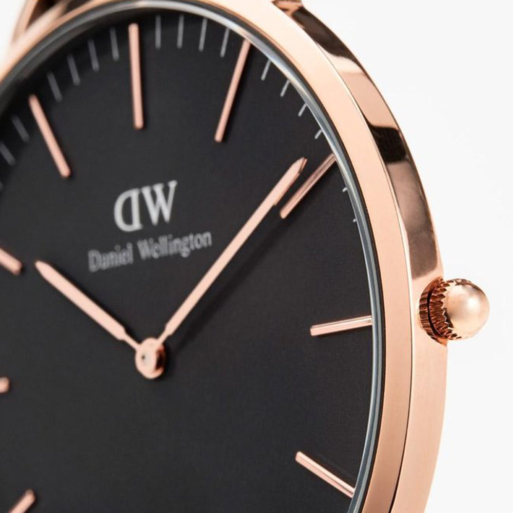 Daniel Wellington DW00100139 Sheffield Classic klasyczny zegarek różowe złoto - miniatura 6
