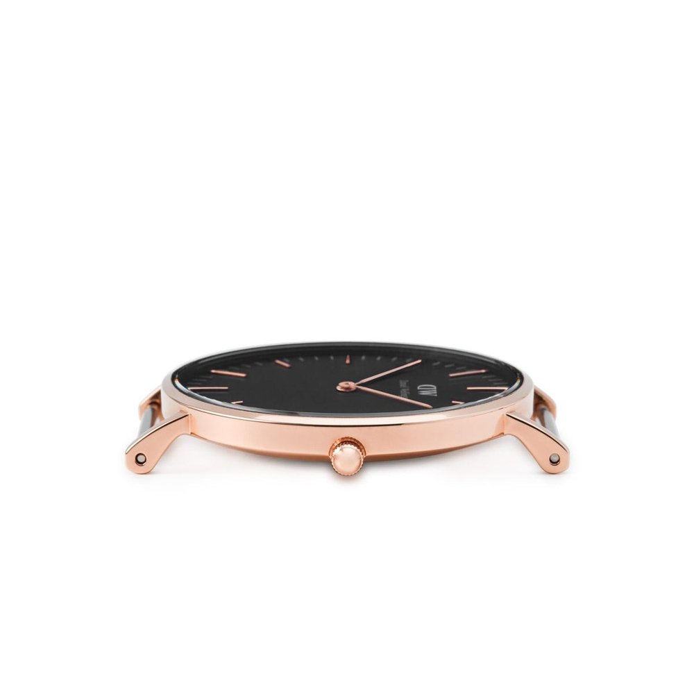 Daniel Wellington DW00100140 Classic York Rose Gold zegarek damski klasyczny mineralne - miniatura 5