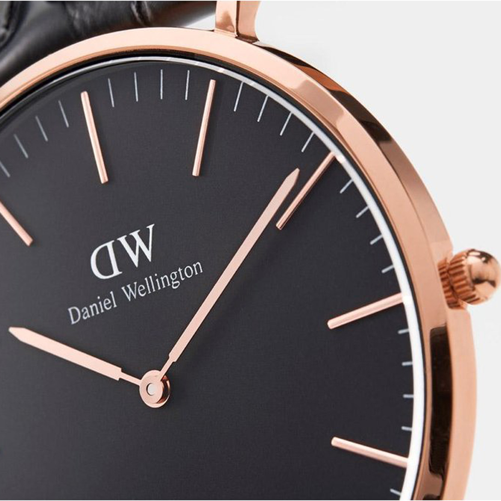 Daniel Wellington DW00100140 York Rose Gold Classic klasyczny zegarek różowe złoto - miniatura 6
